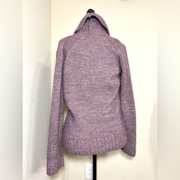 Loft faux wrap sweater in dusty purple lilac - Picture 4 of 12